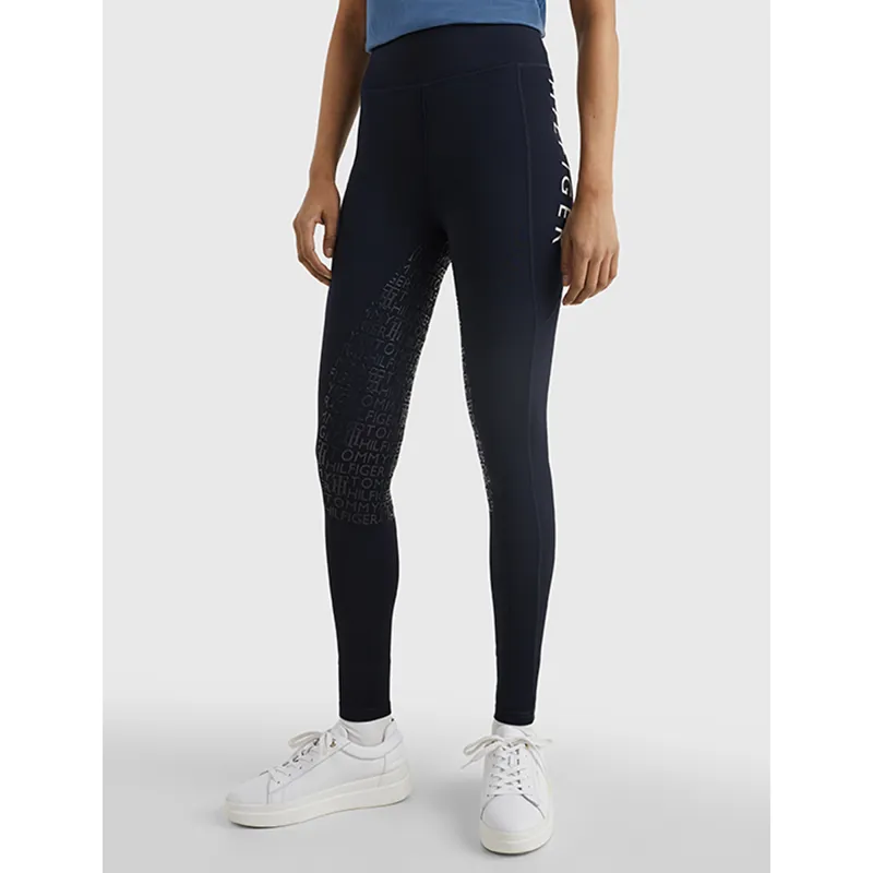 Tommy Hilfiger Full Seat Performance Flag Leggings - Desert Sky